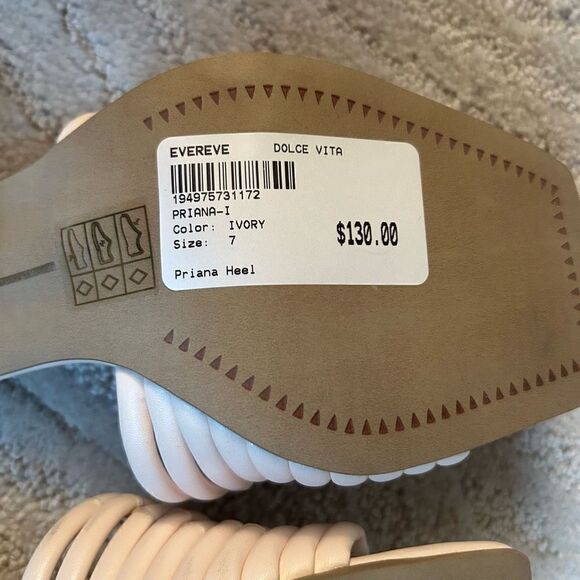 Dolce Vita NWT Priana Crème Heels - Picture 7 of 11